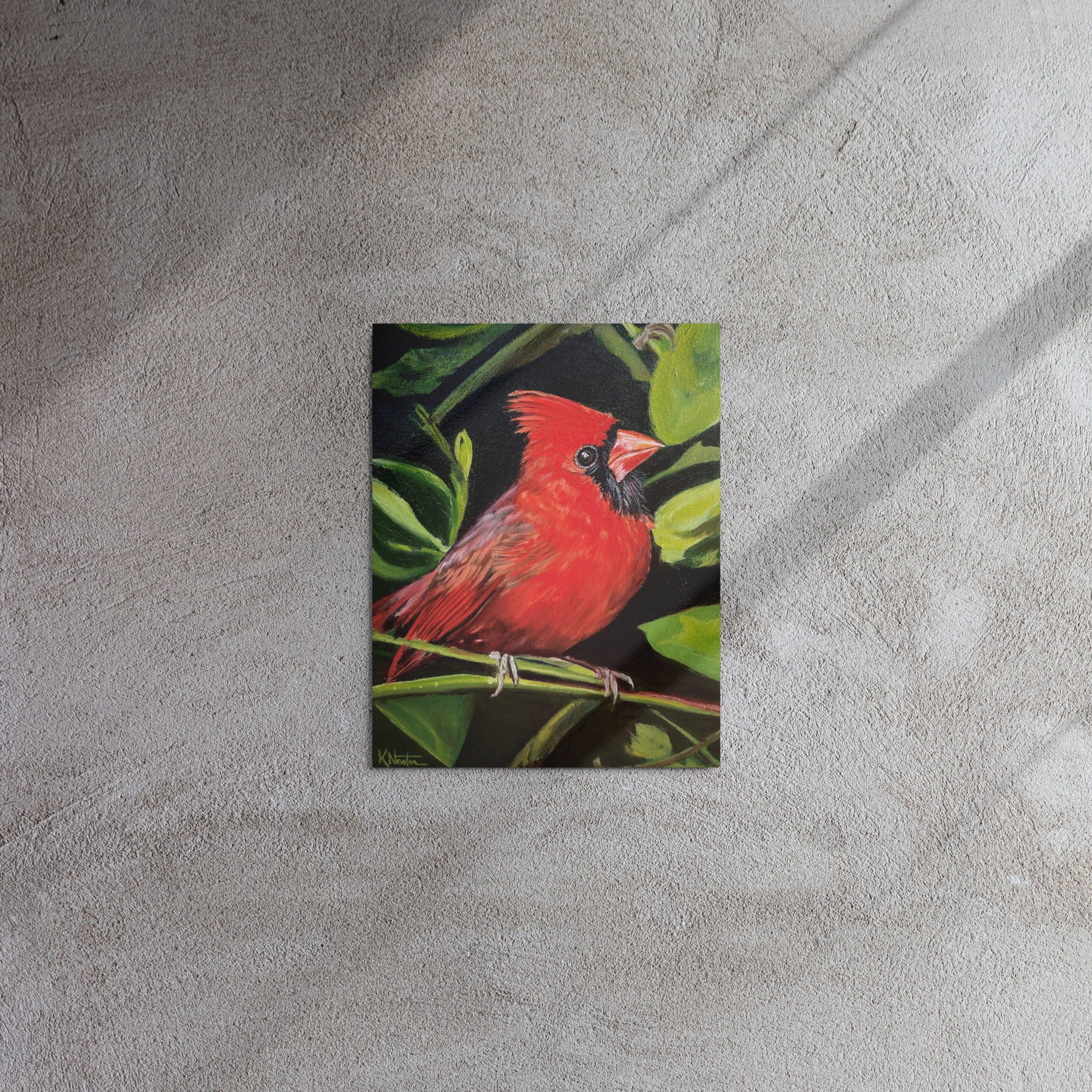 Messenger In Red Metal Print