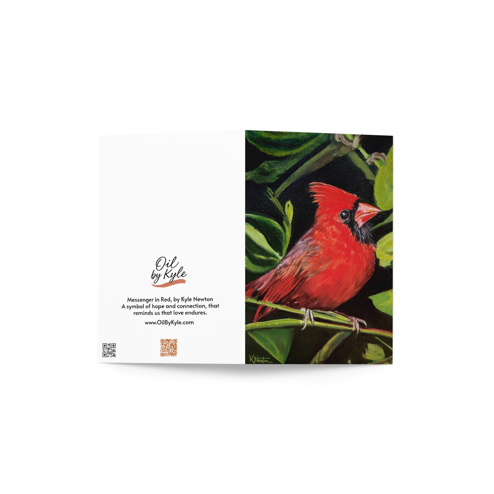 Messenger In Red Greeting Card