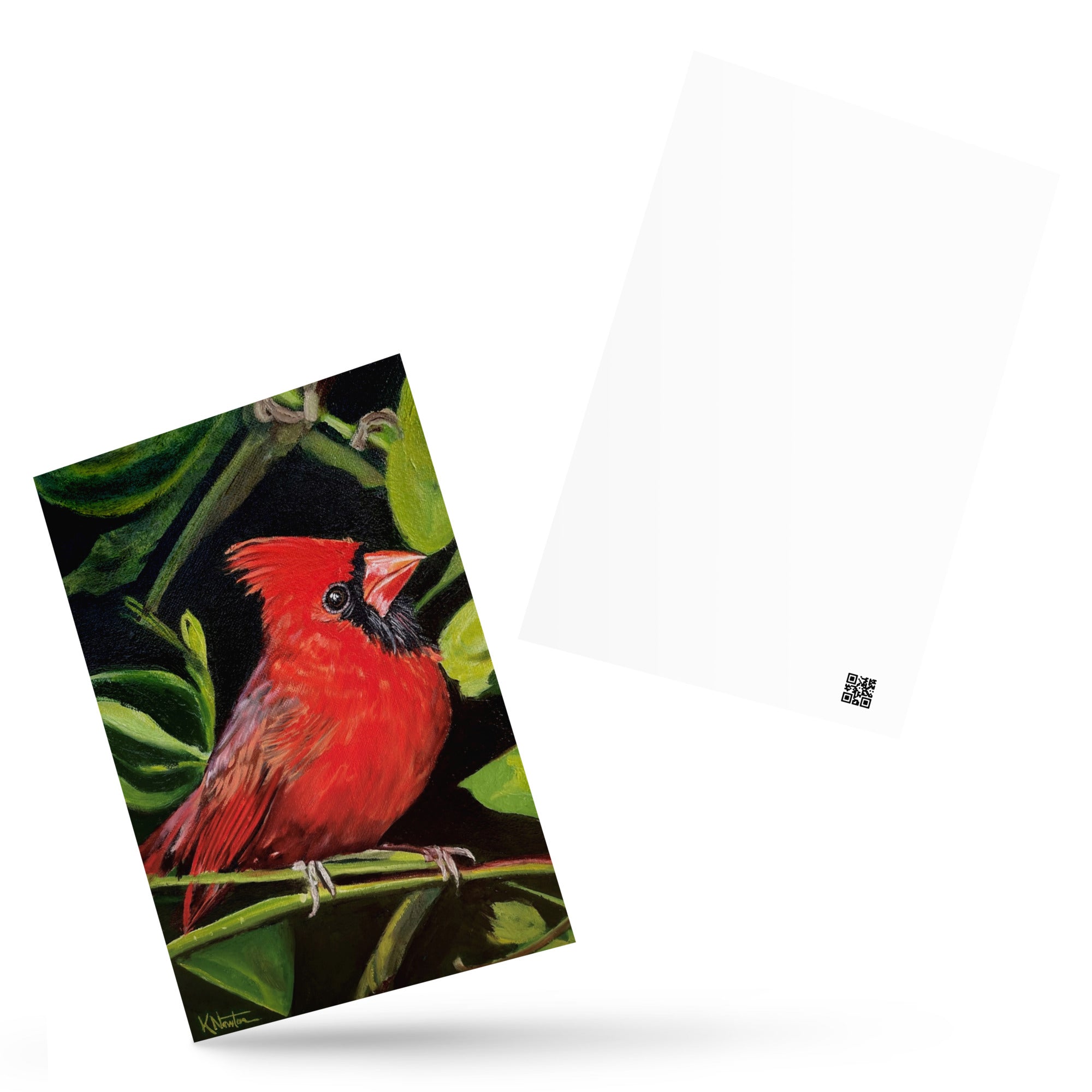Messenger In Red Postcard