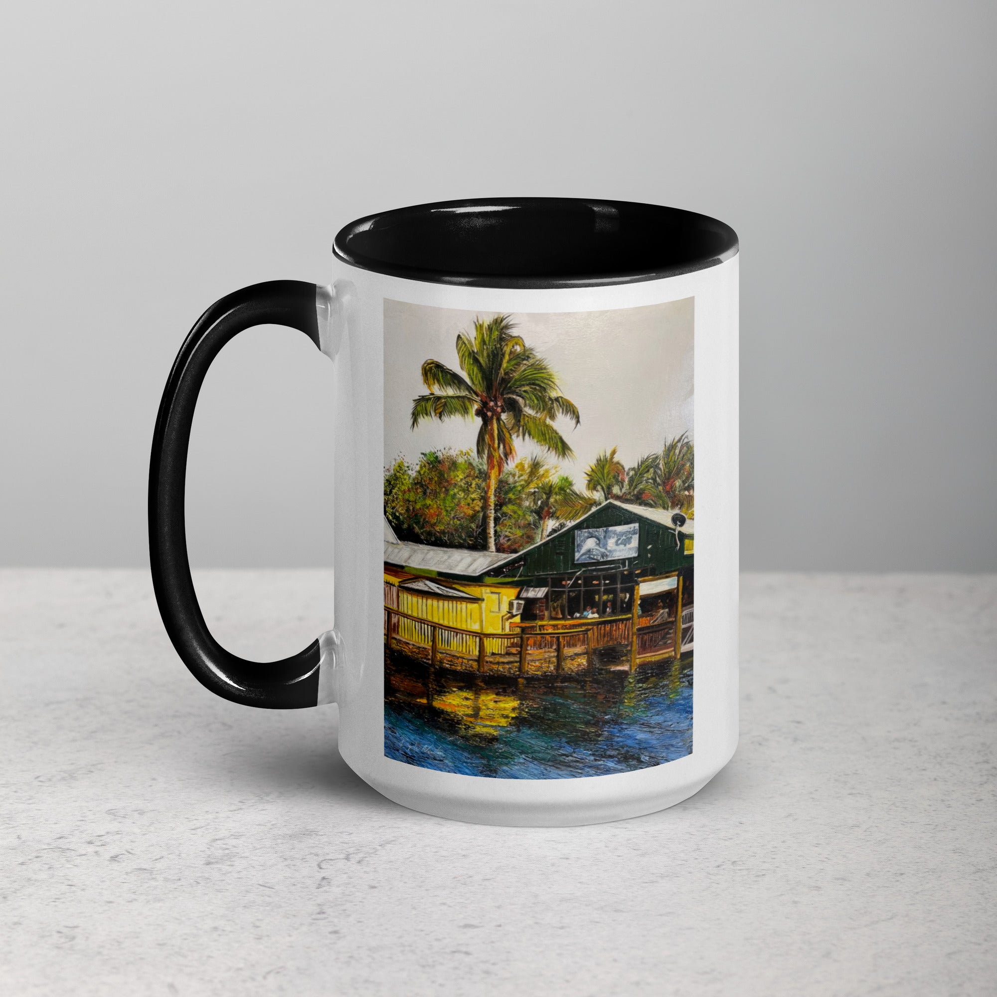 Riverside Cafe Ceramic Mug