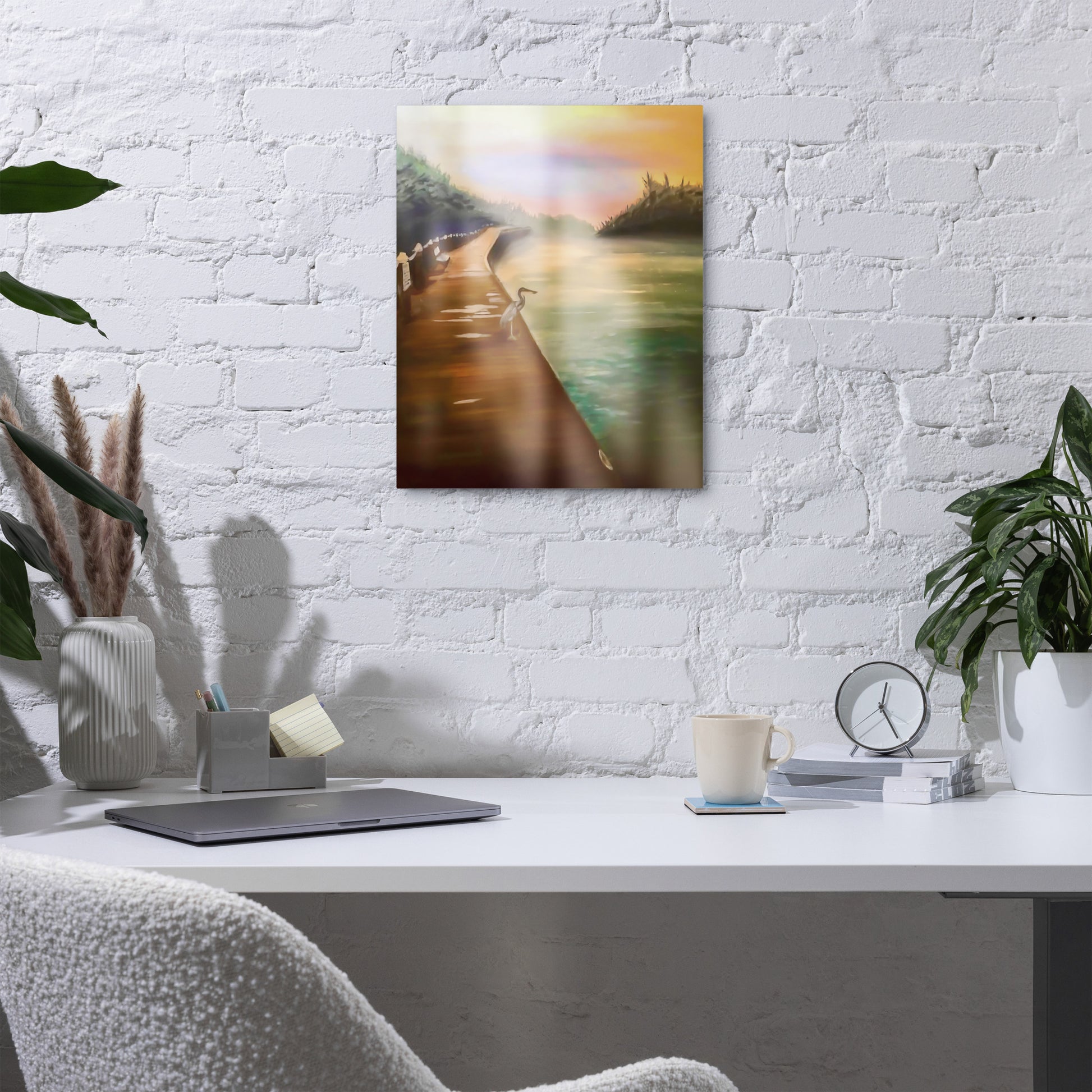 Docks of Aquarina Metal Print