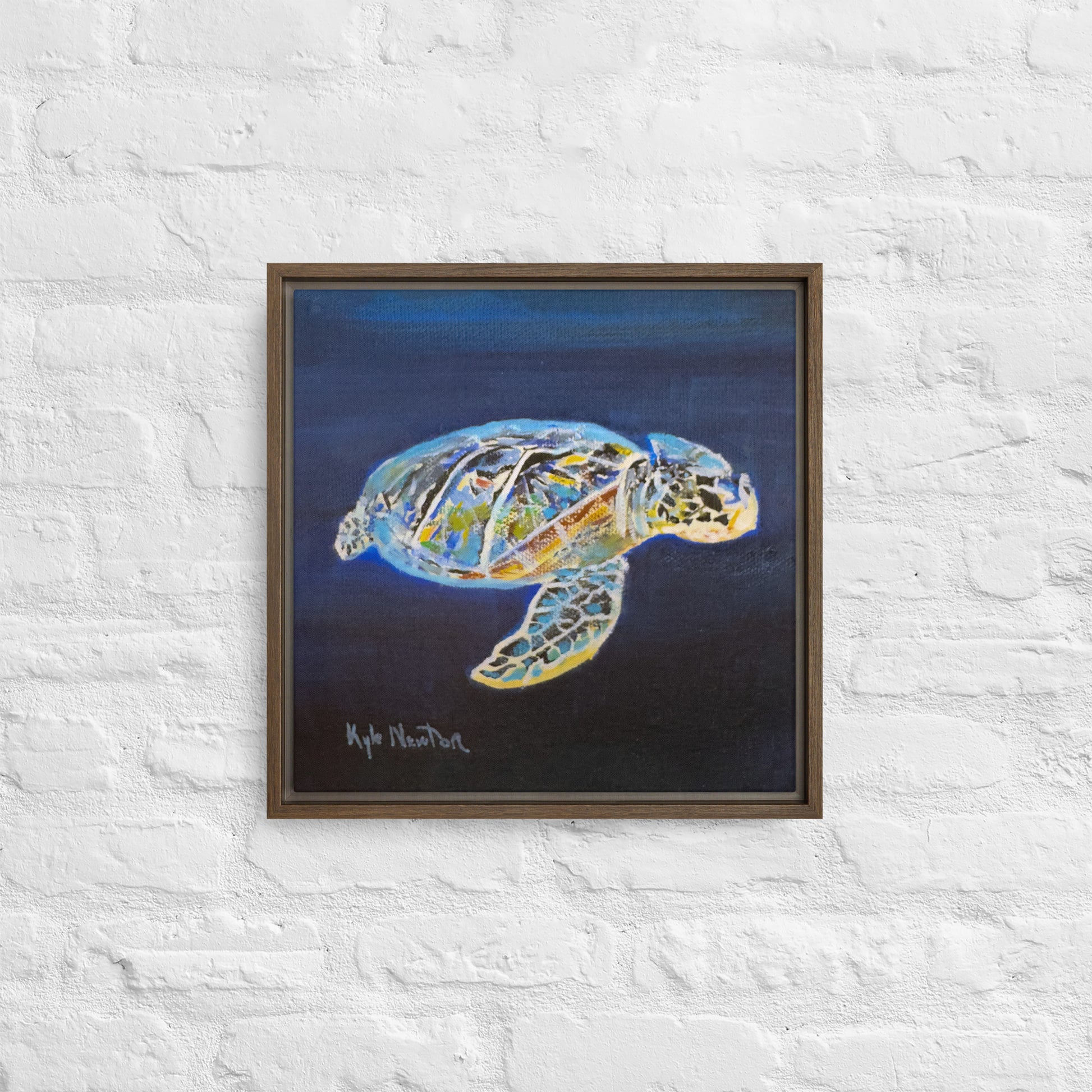 Ocean Jewel Framed Canvas