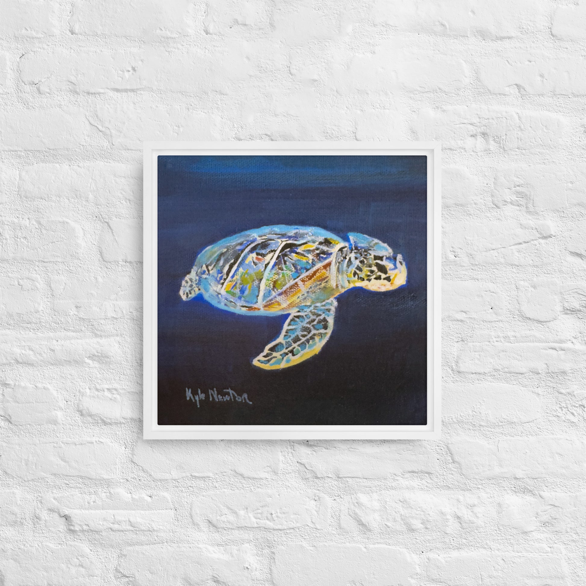 Ocean Jewel Framed Canvas