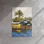 Riverside Cafe Metal Print